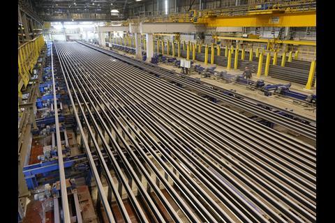 EVRAZ is to supply all types of rail, including specialised products for high-speed and low-temperature applications, rails offering high wear resistance and components for switches and crossings.